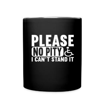 Wheelchair users Wheelchair - Full Colour Mug - black - Front