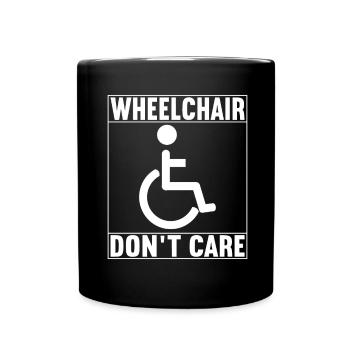Wheelchair users Wheelchair - Full Colour Mug - black - Front
