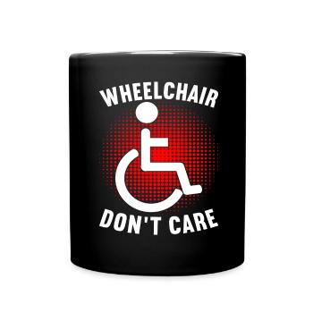 Wheelchair users Wheelchair - Full Colour Mug - black - Front