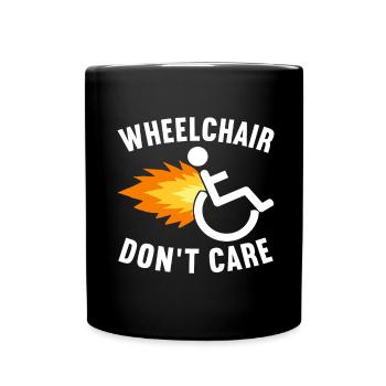 Wheelchair users Wheelchair - Full Colour Mug - black - Front