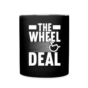 Wheelchair users Wheelchair - Full Colour Mug - black - Front