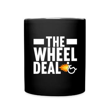 Wheelchair users Wheelchair - Full Colour Mug - black - Front