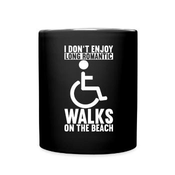 Wheelchair users Wheelchair - Full Colour Mug - black - Front