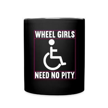 Wheelchair users Wheelchair - Full Colour Mug - black - Front