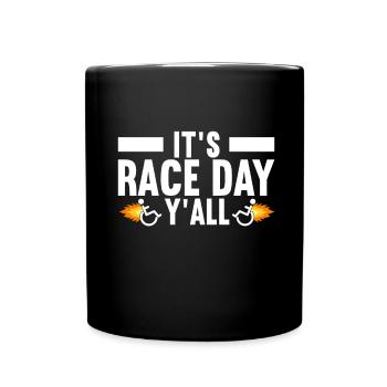 Wheelchair users Wheelchair - Full Colour Mug - black - Front