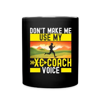 XC Running Running Runner Cross Country - Full Colour Mug - black - Front