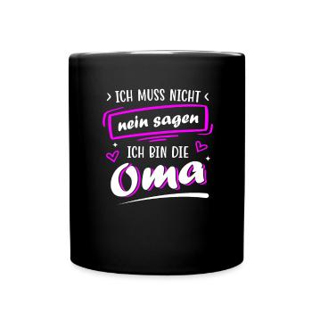 Anniversaire fête des mères Cadeau de grand-mère - Mug uni - noir - Devant