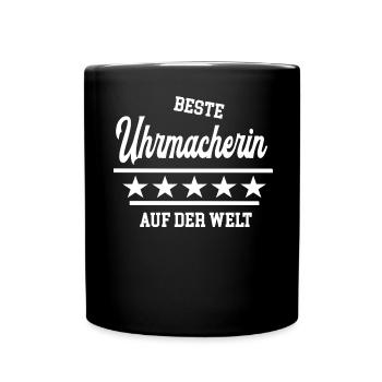 Beste Uhrmacherin der Welt weltbeste Meisterin - Tasse einfarbig - Schwarz - Vorne