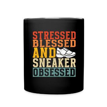 Sneakerhead Sneaker Collector - Full Colour Mug - black - Front