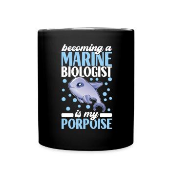 Marine Biology Marine Biologist - Full Colour Mug - black - Front