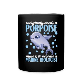 Marine Biology Marine Biologist - Full Colour Mug - black - Front