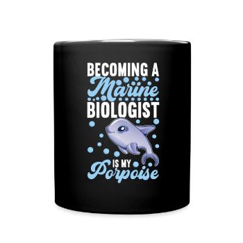 Marine Biology Marine Biologist - Full Colour Mug - black - Front