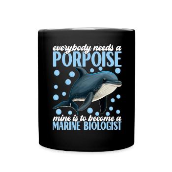 Marine Biology Marine Biologist - Full Colour Mug - black - Front