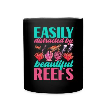 Marine Biology Marine Biologist - Full Colour Mug - black - Front