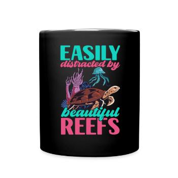 Marine Biology Marine Biologist - Full Colour Mug - black - Front