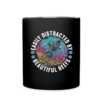 Marine Biology Marine Biologist - Full Colour Mug - black - Front