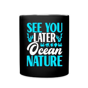 Marine Biology Marine Biologist - Full Colour Mug - black - Front