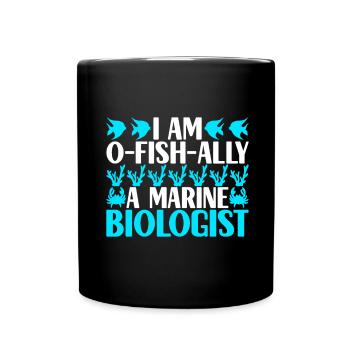 Marine Biology Marine Biologist - Full Colour Mug - black - Front