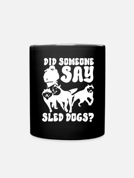 Schlittenfahren Schlittenhunde - Tasse einfarbig - Schwarz