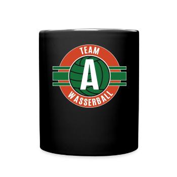 Wasserball Wasserballerin Spielerin Team A Turnier - Tasse einfarbig - Schwarz - Vorne