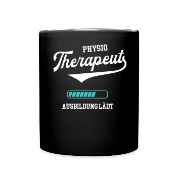 Therapeut Ausbildung Krankengymnastik Physio Azubi - Tasse einfarbig - Schwarz - Vorne