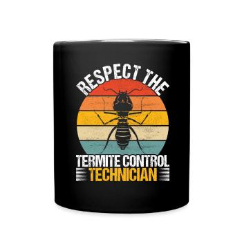 Schädlingsbekämpfung Kammerjäger - Tasse einfarbig - Schwarz - Vorne