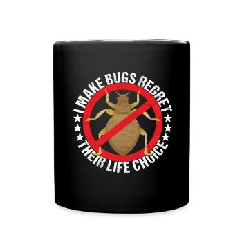 Schädlingsbekämpfung Kammerjäger - Tasse einfarbig - Schwarz - Vorne