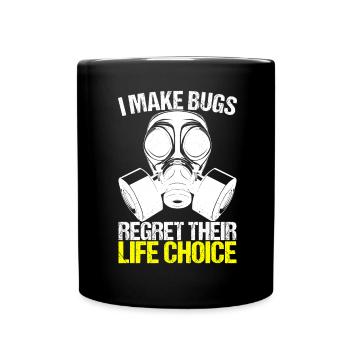 Pest Control Exterminator - Full Colour Mug - black - Front