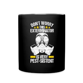Pest Control Exterminator - Full Colour Mug - black - Front