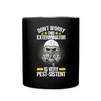 Pest Control Exterminator - Full Colour Mug - black - Front