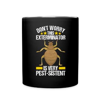 Pest Control Exterminator - Full Colour Mug - black - Front