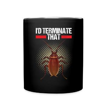 Pest Control Exterminator - Full Colour Mug - black - Front