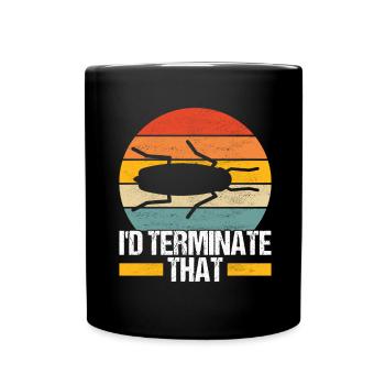 Pest Control Exterminator - Full Colour Mug - black - Front