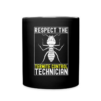 Pest Control Exterminator - Full Colour Mug - black - Front