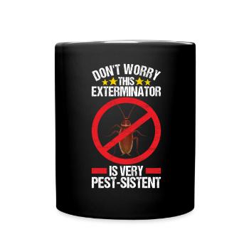 Pest Control Exterminator - Full Colour Mug - black - Front