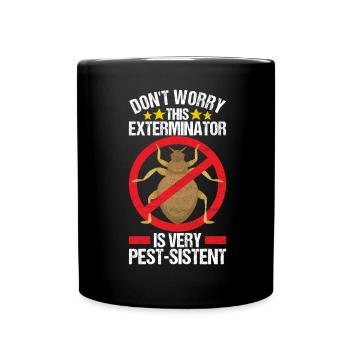 Pest Control Exterminator - Full Colour Mug - black - Front