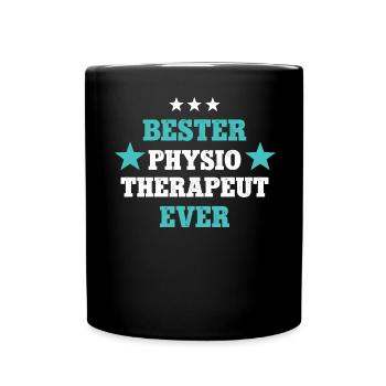 Bester Physiotherapeut Mann Physiotherapie Physio - Tasse einfarbig - Schwarz - Vorne