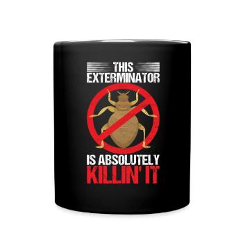 Pest Control Exterminator - Full Colour Mug - black - Front