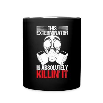 Pest Control Exterminator - Full Colour Mug - black - Front
