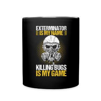 Pest Control Exterminator - Full Colour Mug - black - Front