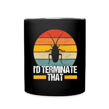 Pest Control Exterminator - Full Colour Mug - black - Front