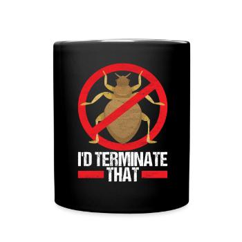 Pest Control Exterminator - Full Colour Mug - black - Front