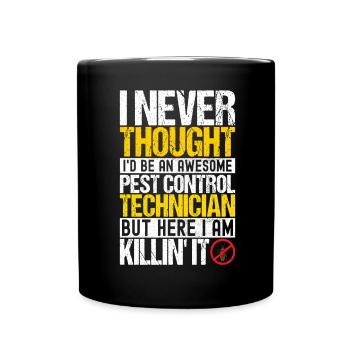 Pest Control Exterminator - Full Colour Mug - black - Front