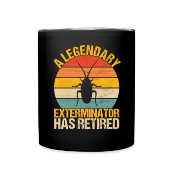Pest Control Exterminator - Full Colour Mug - black - Front