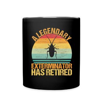 Pest Control Exterminator - Full Colour Mug - black - Front