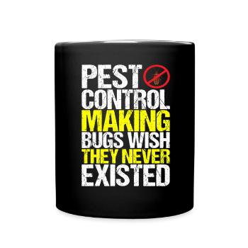Pest Control Exterminators - Full Colour Mug - black - Front