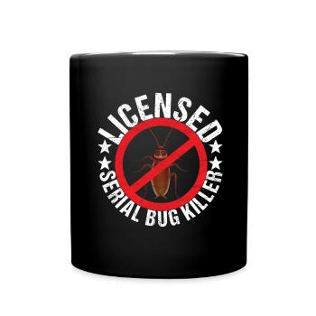 Pest Control Exterminators - Full Colour Mug - black - Front