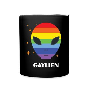 LGBT Pride Month - Gaylien - Full Colour Mug - black - Front