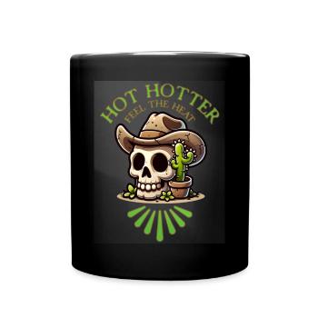 HOT HOTTER - Tasse einfarbig - Schwarz - Vorne