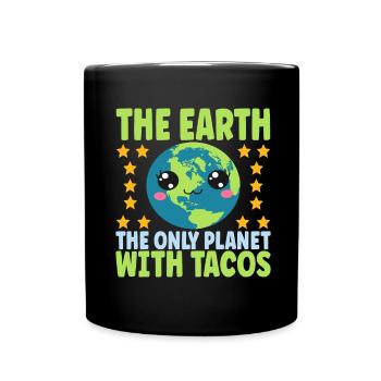 Astronomie Mignonne Planète Système Solaire Galaxie - Mug uni - noir - Devant